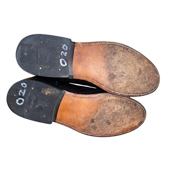 Cowtown Vintage Mens Roper Black Leather Boots Western Cowboy Size 8 - Picture 4 of 8